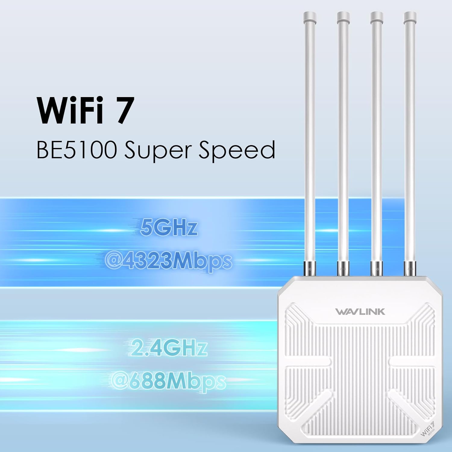 WAVLINK WiFi 7 BE5100 Outdoor WiFi Extender